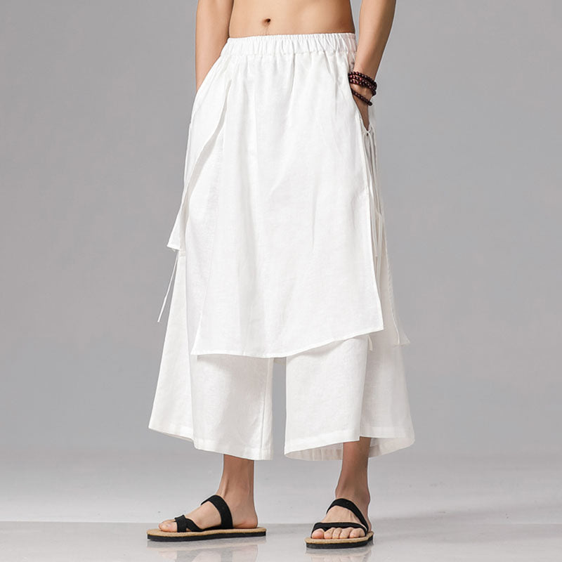 Izan - Pantalones informales de lino japonés