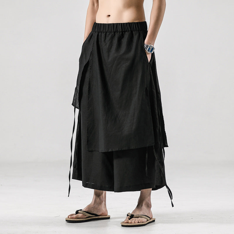 Izan - Pantalones informales de lino japonés