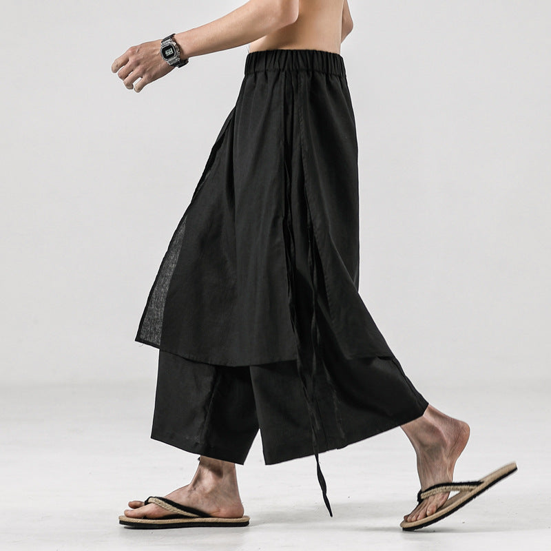 Izan - Pantalones informales de lino japonés
