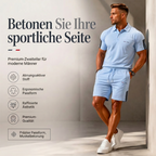 👕 Conjunto de 2 piezas para hombre – Camiseta de manga corta y short, transpirable, cómodo y versátil para el día a día, deporte y viajes ☀️🩳