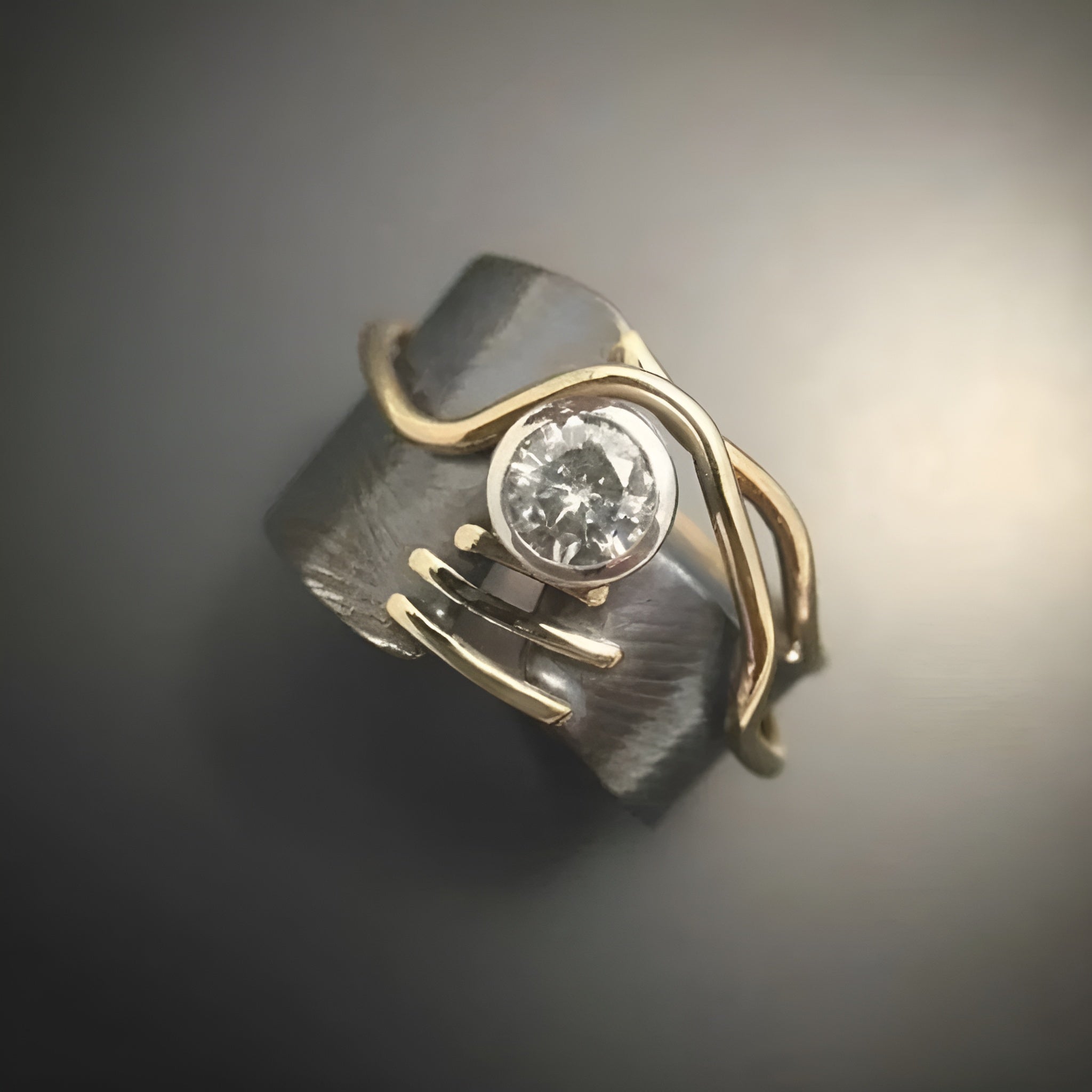 SARA | ANILLO DE BRILLO VINTAGE ELEGANTE
