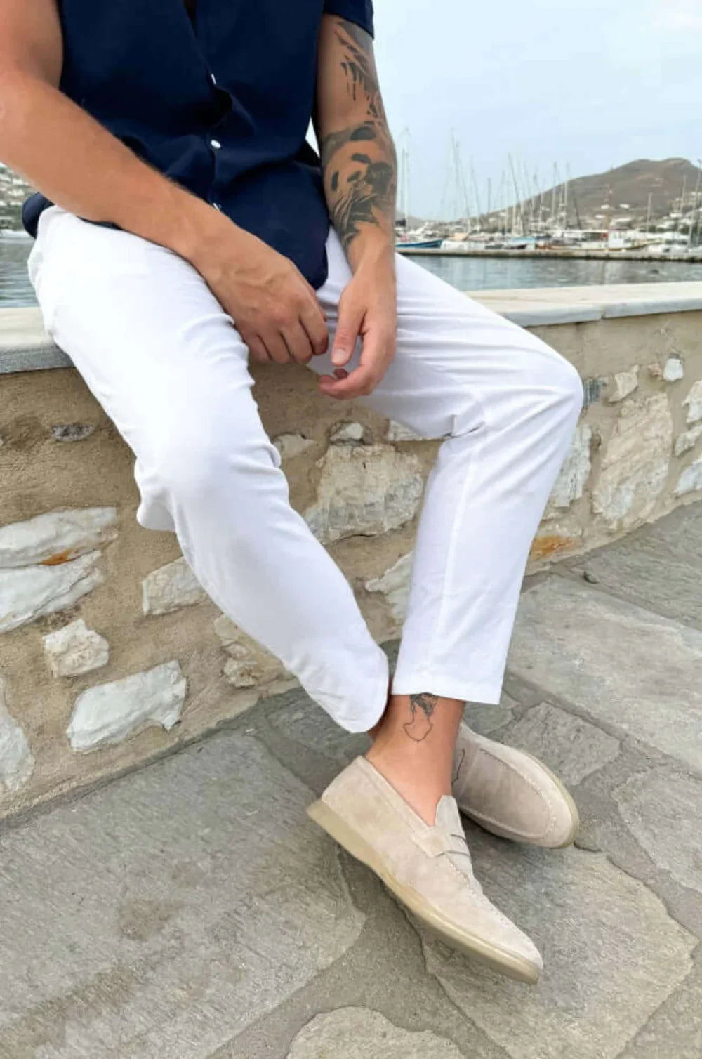 ATHÈNES Mocasines de ante