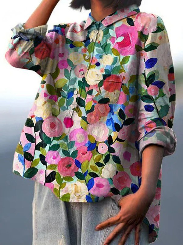 Leah - Camisa casual de primavera