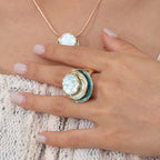 SHANA | ELEGANTE ANILLO BOHO DE TRIPLE CAPA
