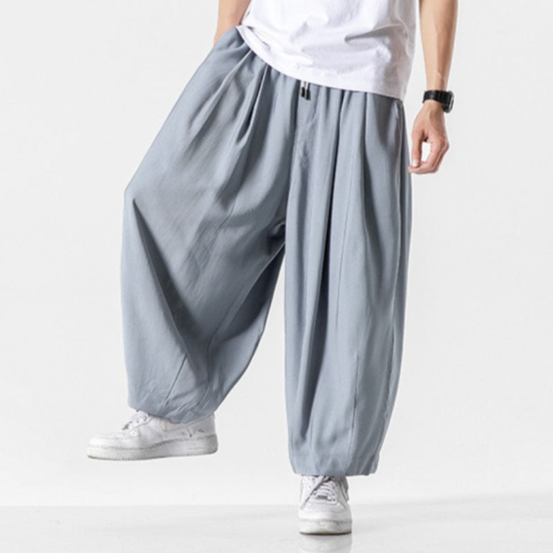 Pedro - Pantalones retro de corte recto estilo linterna