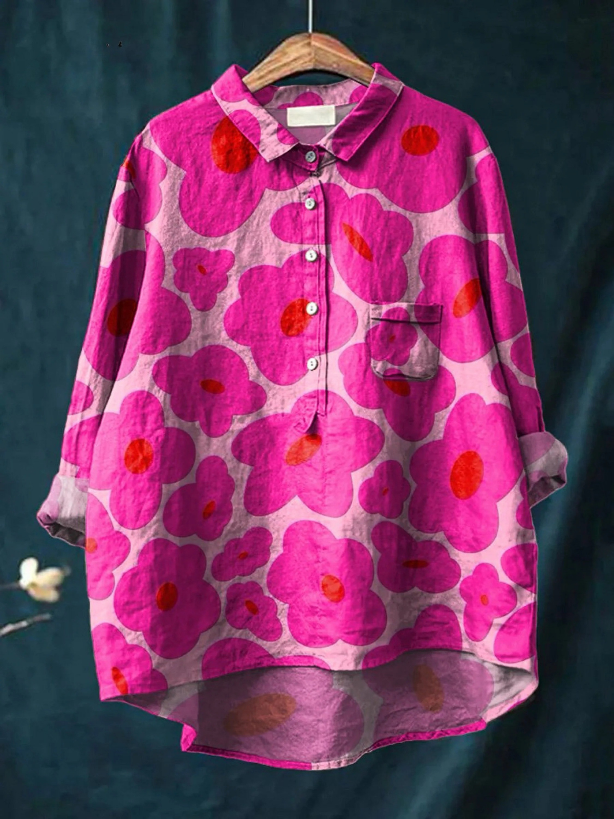 Mia - Camisa Floral Desenfadada