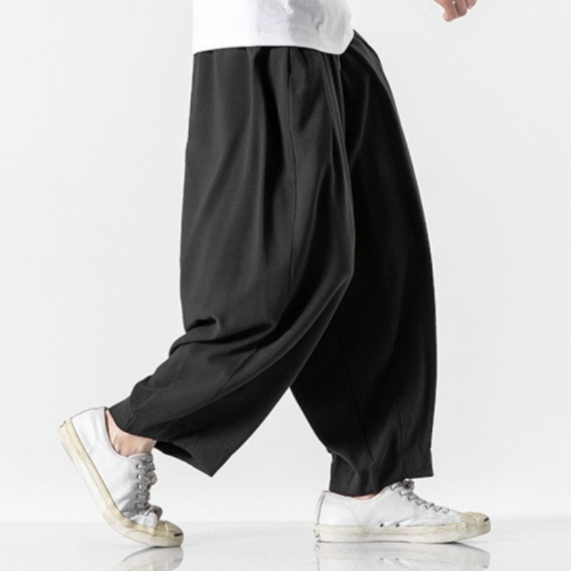 Pedro - Pantalones retro de corte recto estilo linterna