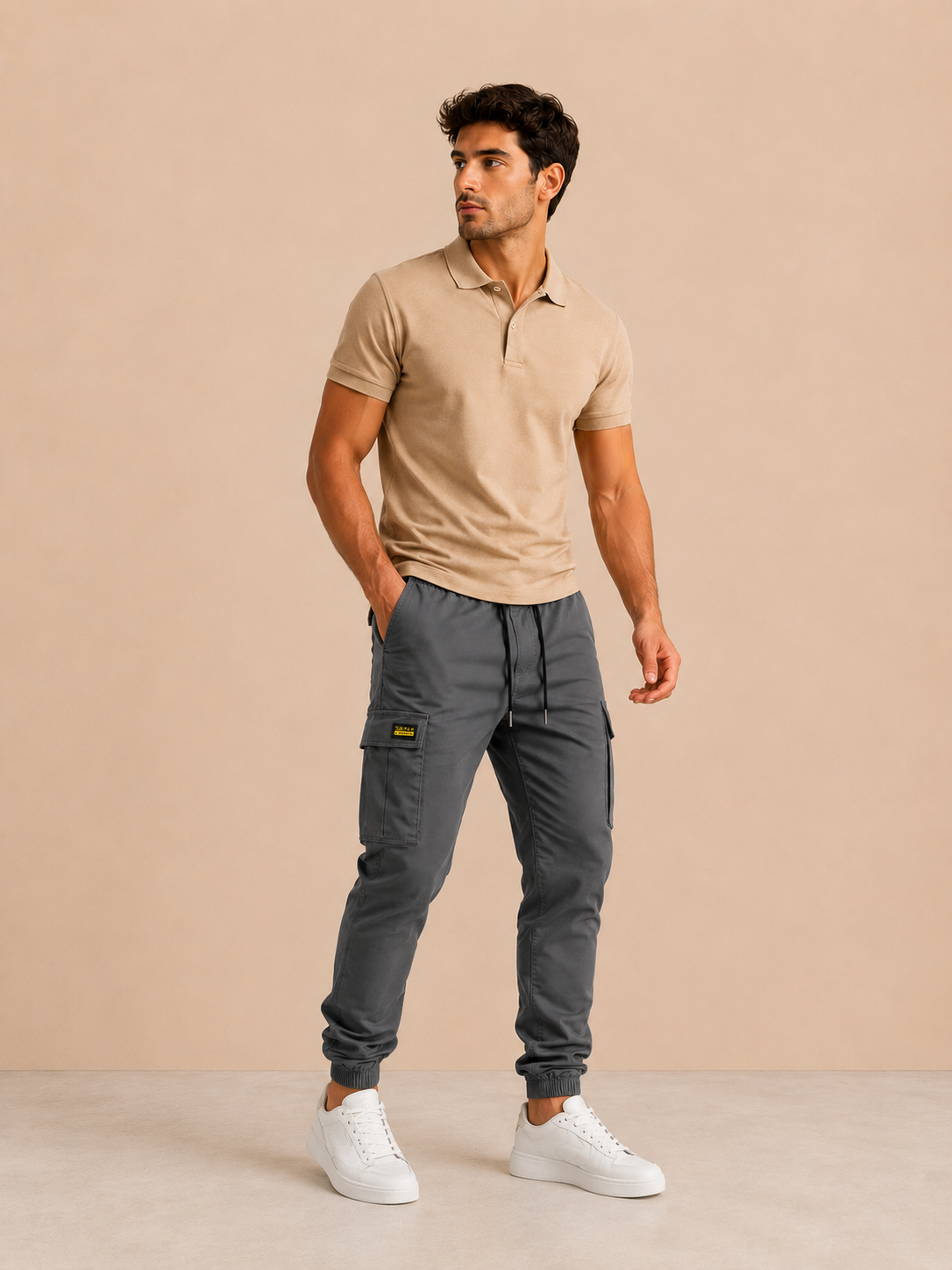 Javier | Pantalones cargo informales para hombre con cordón