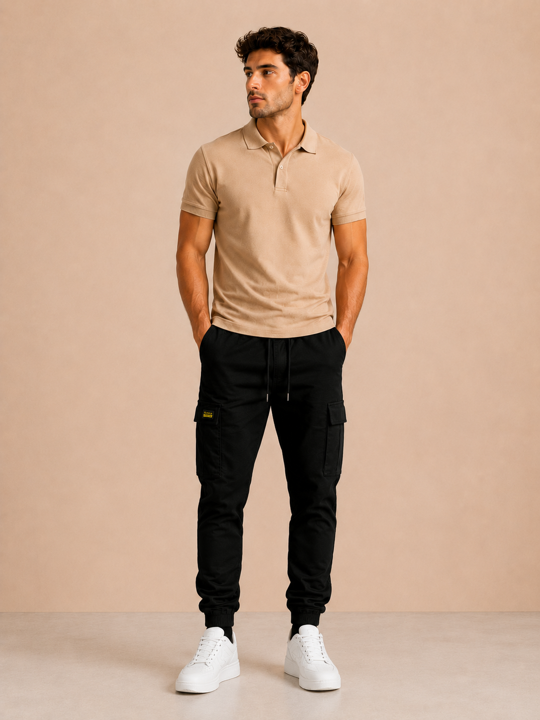 Javier | Pantalones cargo informales para hombre con cordón