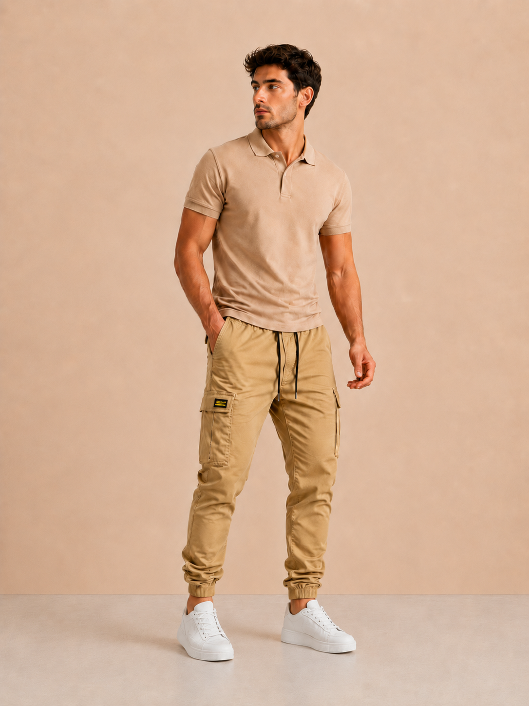 Javier | Pantalones cargo informales para hombre con cordón