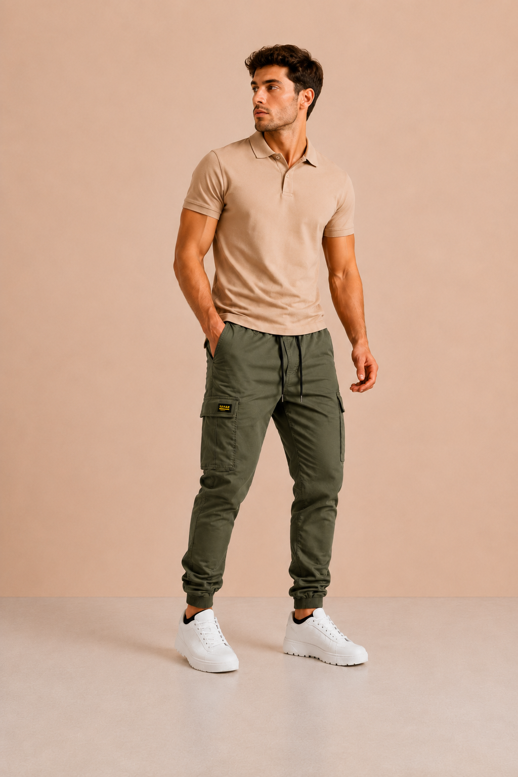 Javier | Pantalones cargo informales para hombre con cordón