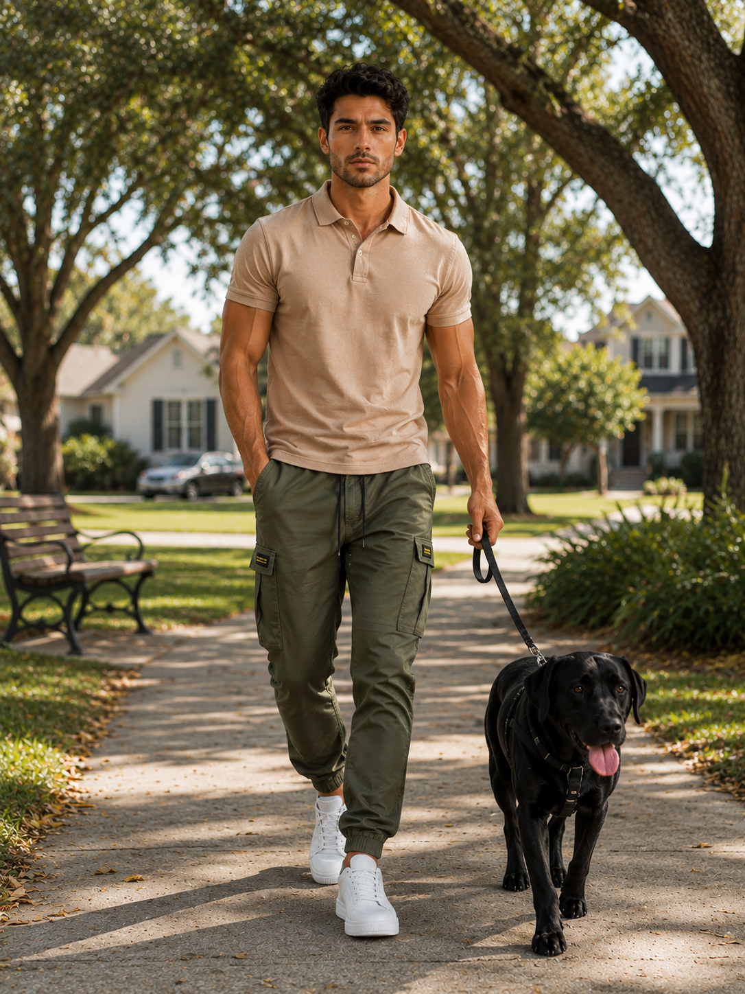 Javier | Pantalones cargo informales para hombre con cordón