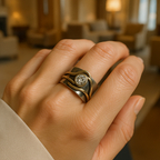 SARA | ANILLO DE BRILLO VINTAGE ELEGANTE