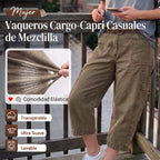 Elena | Pantalón Cargo de Tiro Alto Premium