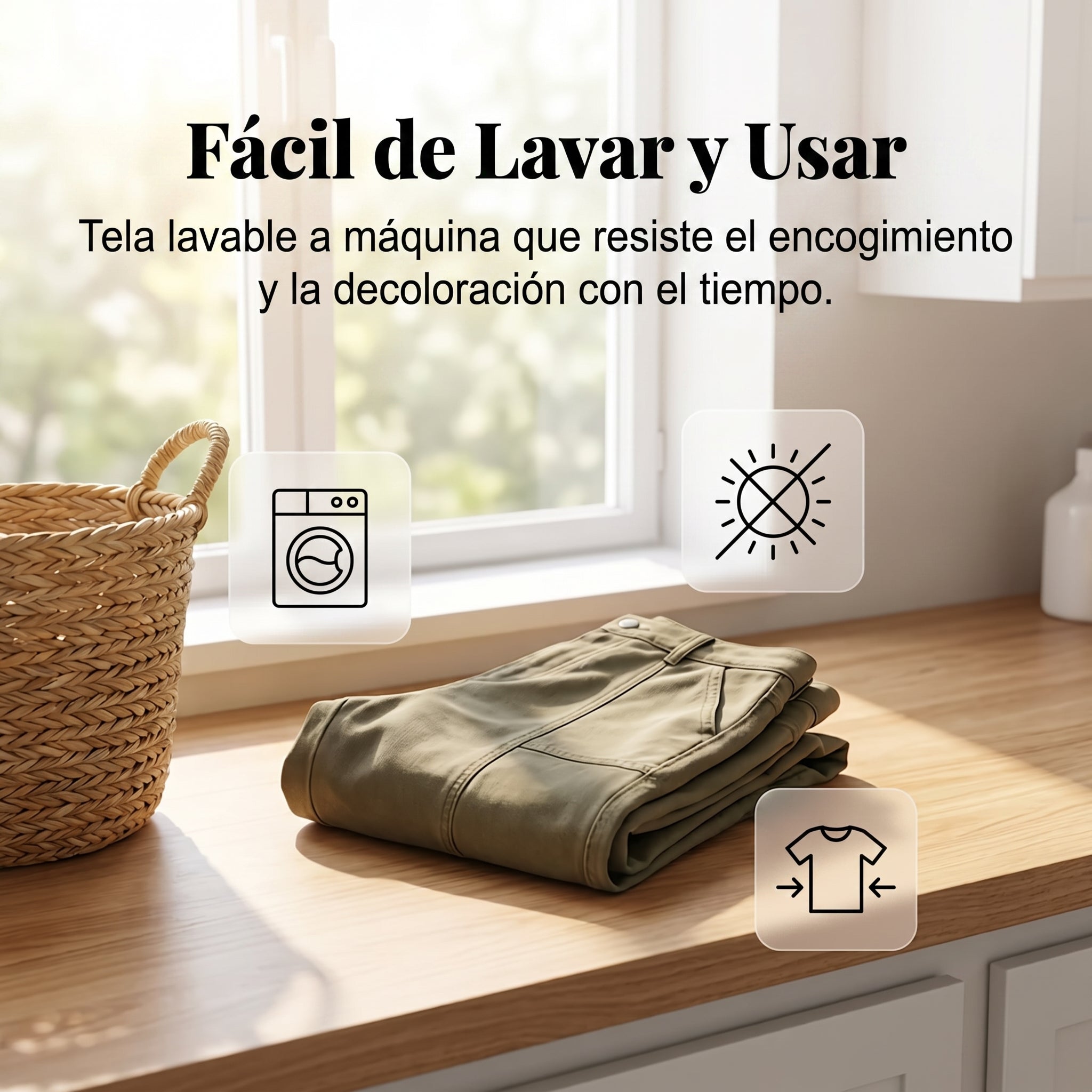 Pantalón Utility de Tiro Alto y Corte Cónico para Mujer