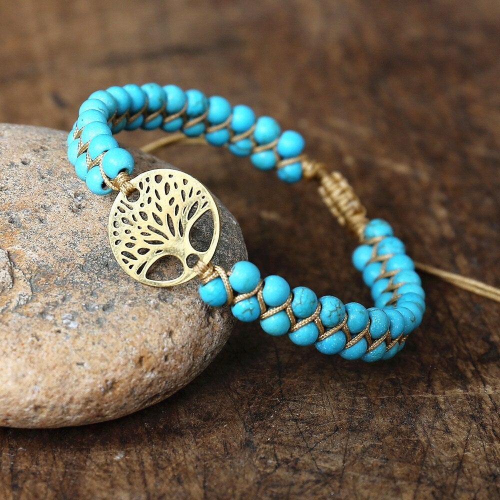 MARGA | PULSERA DE PIEDRA TURQUESA