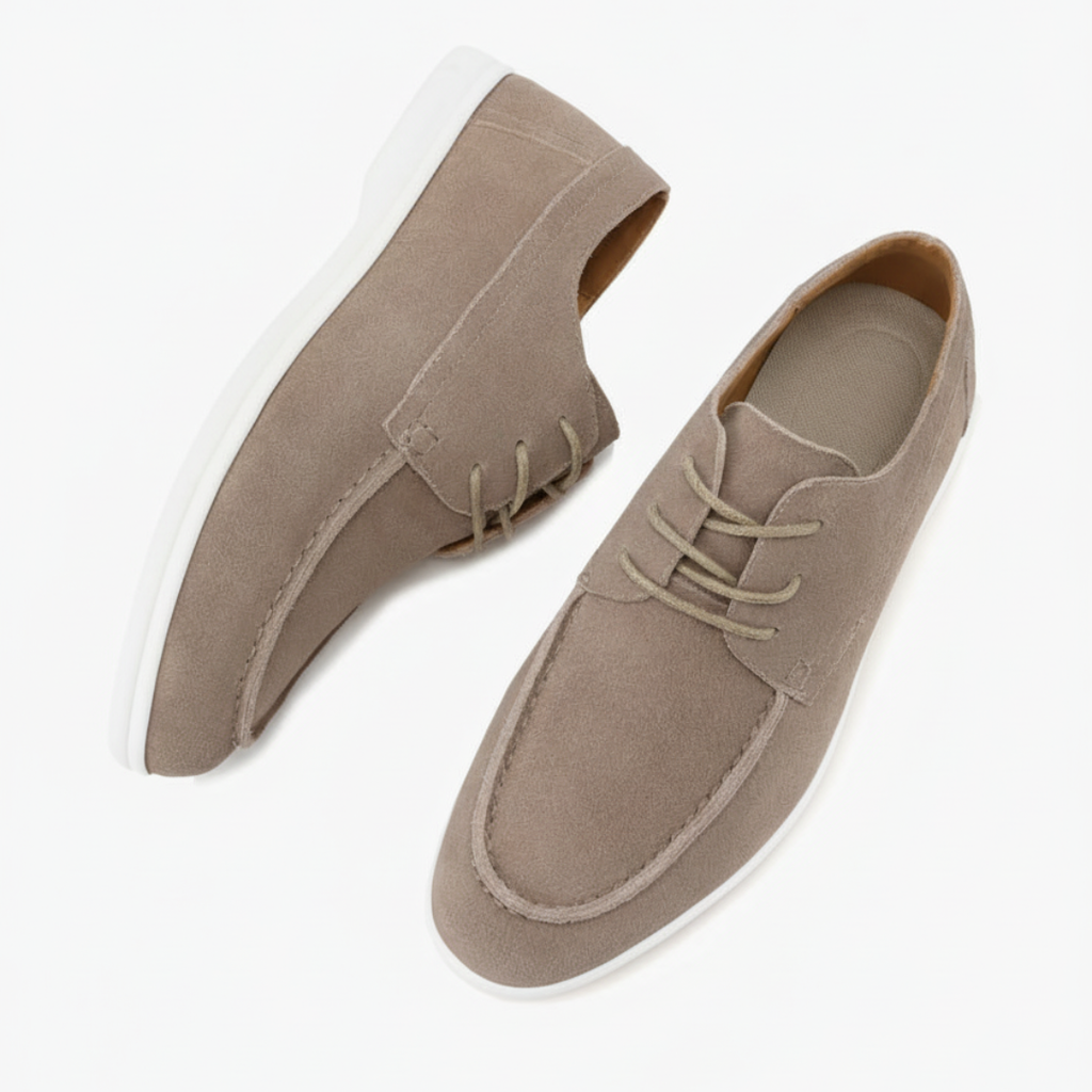 Zapatos de gamuza premium con cordones