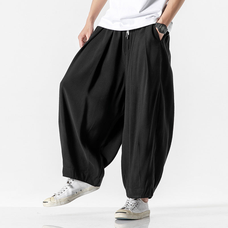 Pedro - Pantalones retro de corte recto estilo linterna