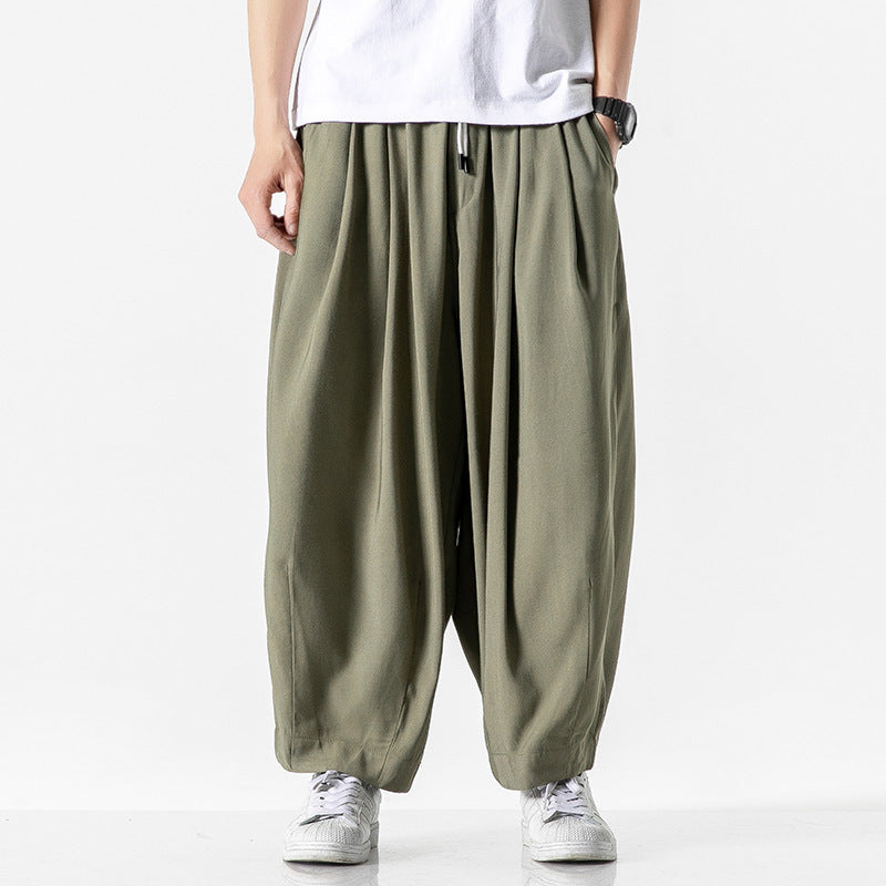 Pedro - Pantalones retro de corte recto estilo linterna
