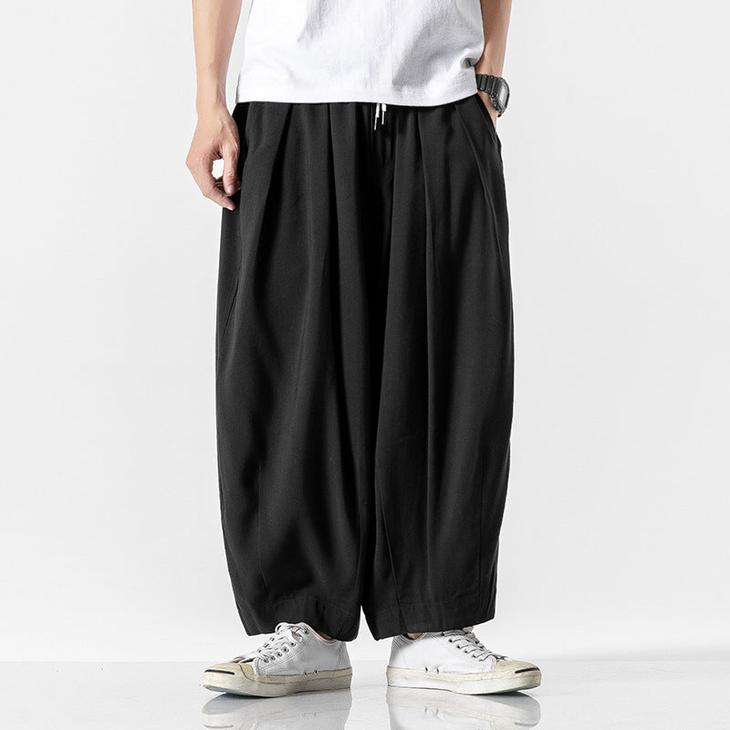 Pedro - Pantalones retro de corte recto estilo linterna