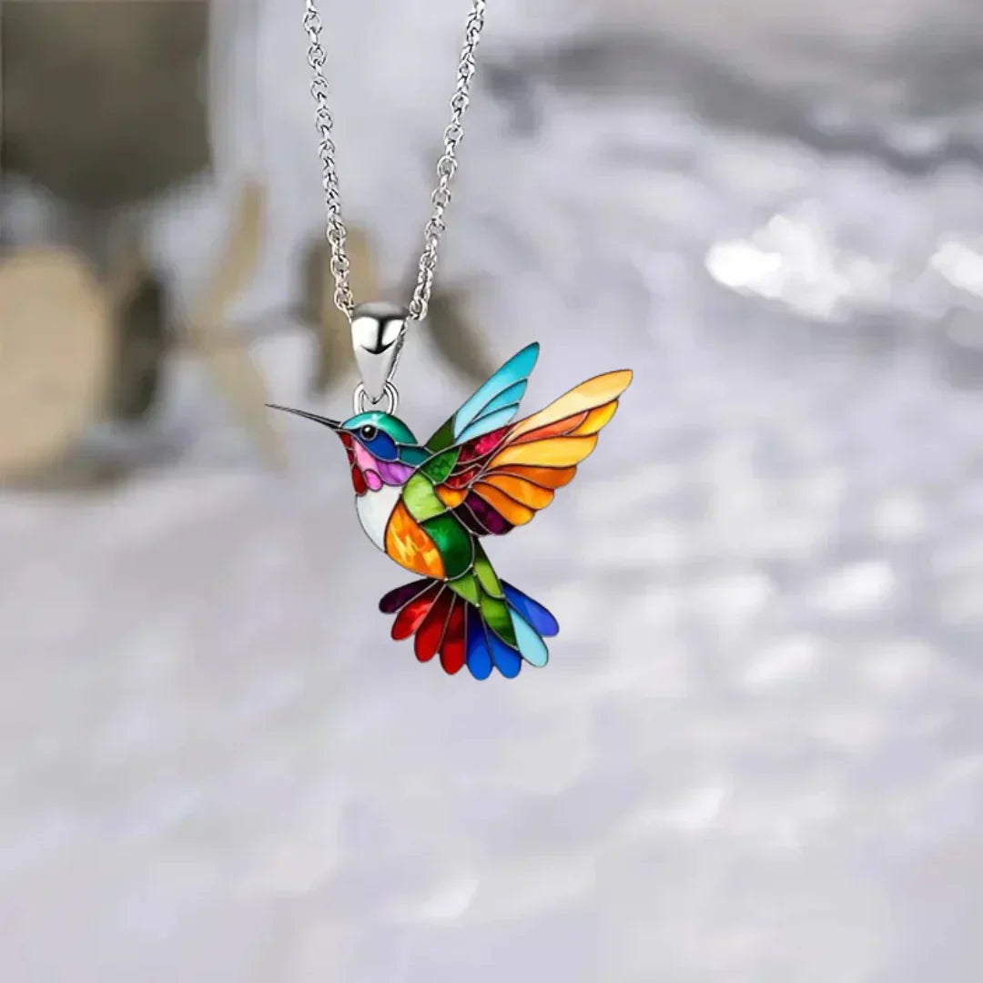 Kim™ | Collar y Aretes de Colibrí
