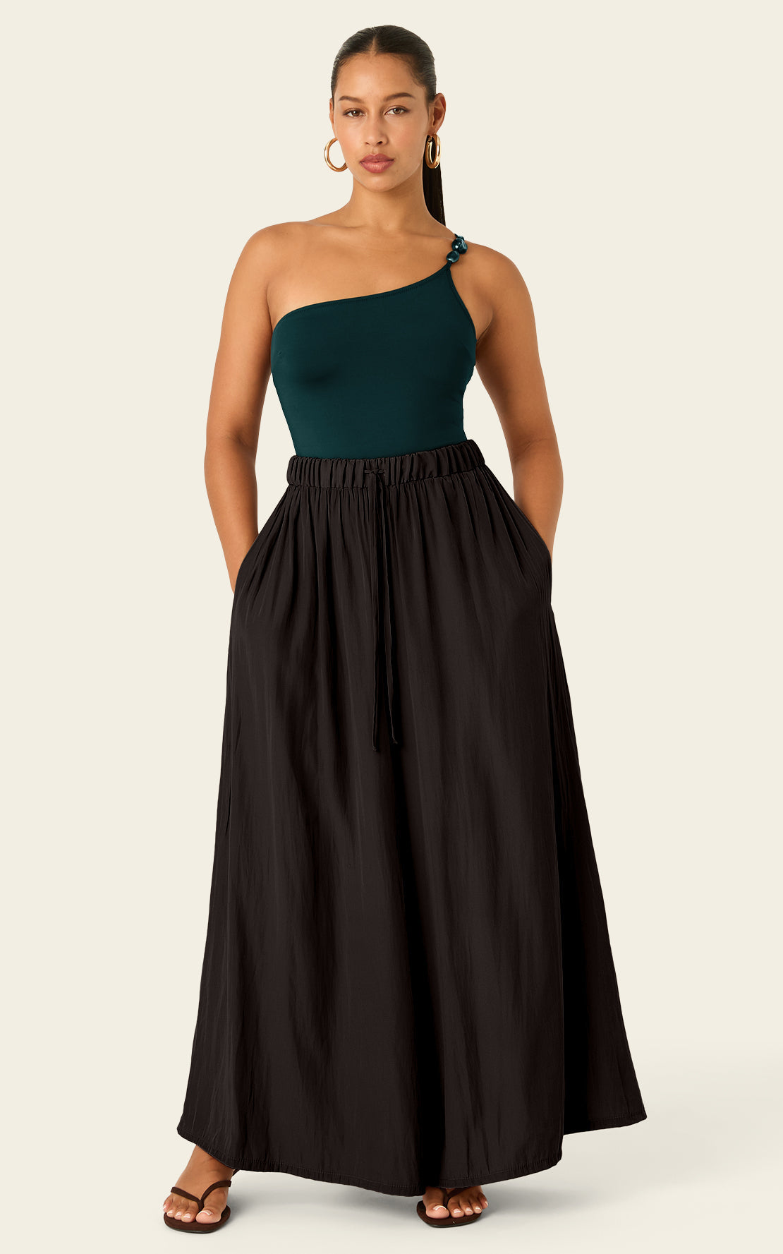 Pantalón Palazzo Luxe - Negro