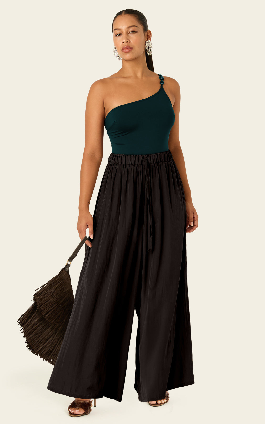 Pantalón Palazzo Luxe - Negro