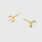 REBB | ELEGANTES ARETES BLANCOS PERLADOS