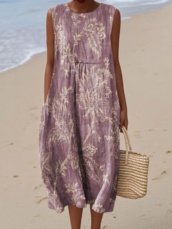 Elsa | Vestido midi con estampado floral