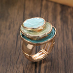 SHANA | ELEGANTE ANILLO BOHO DE TRIPLE CAPA