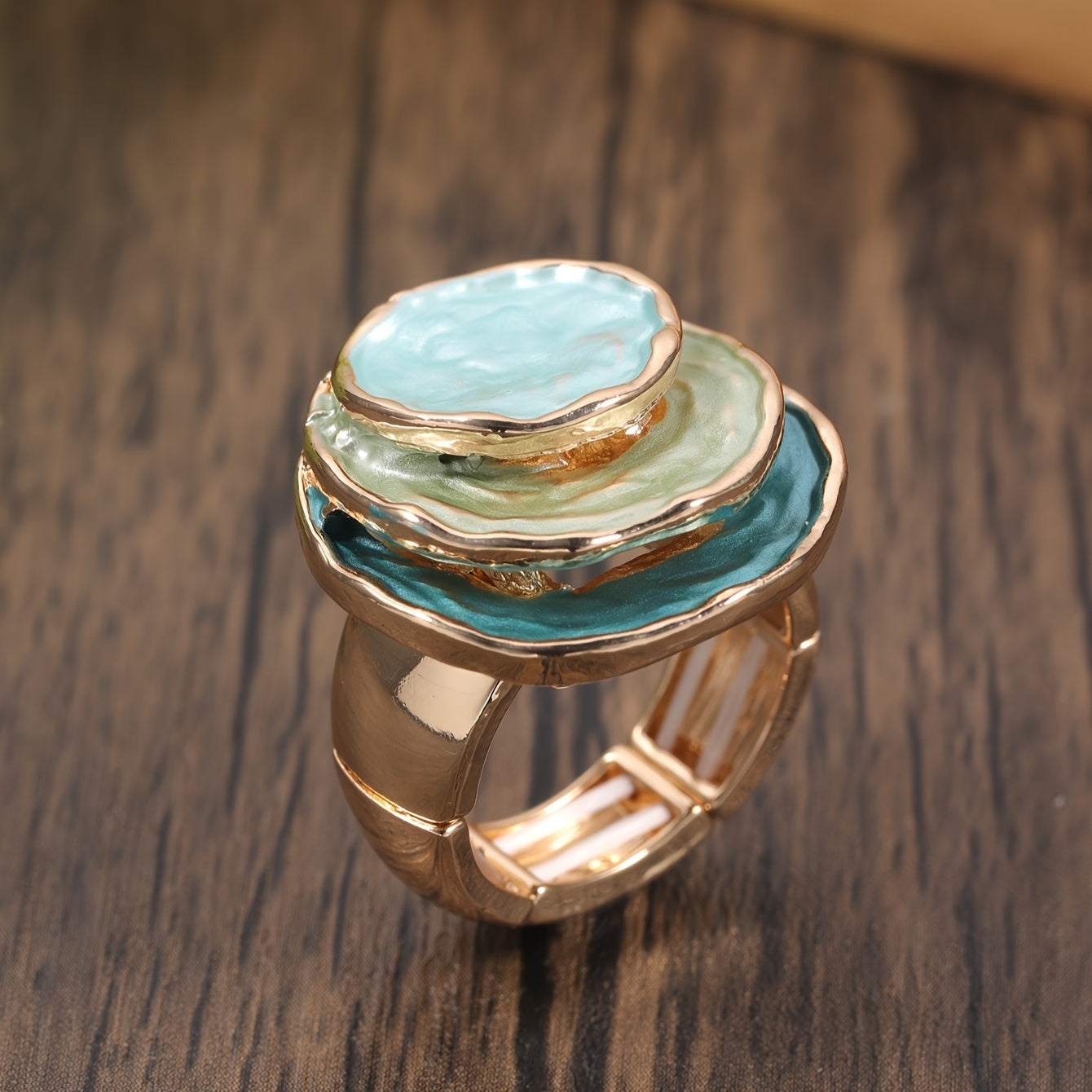 SHANA | ELEGANTE ANILLO BOHO DE TRIPLE CAPA
