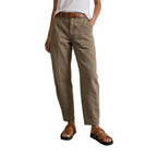 Pantalón Utility de Tiro Alto y Corte Cónico para Mujer