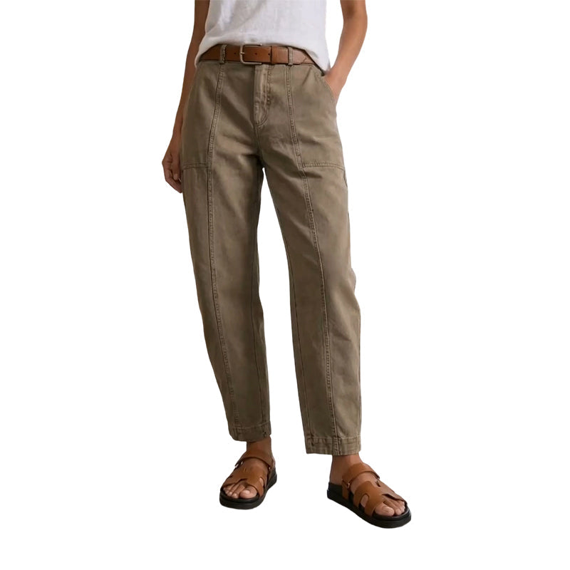 Pantalón Utility de Tiro Alto y Corte Cónico para Mujer