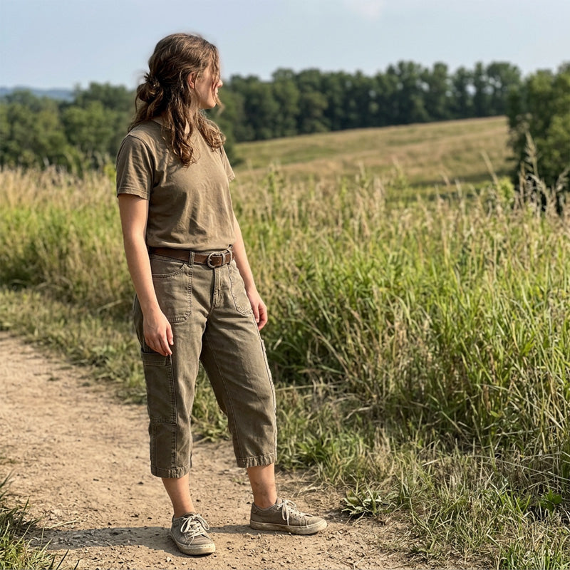 Elena | Pantalón Cargo de Tiro Alto Premium